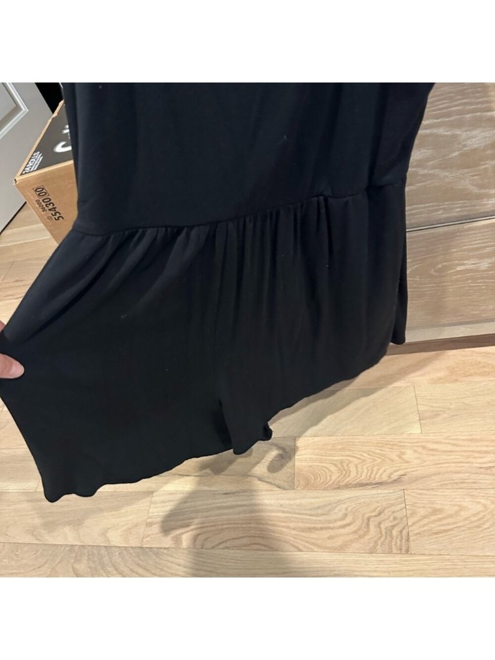 Black Jersey Romper - Picture 3 of 3